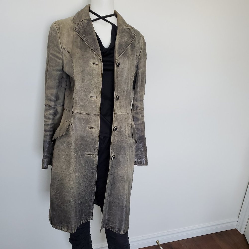 Funky leather coat Danier